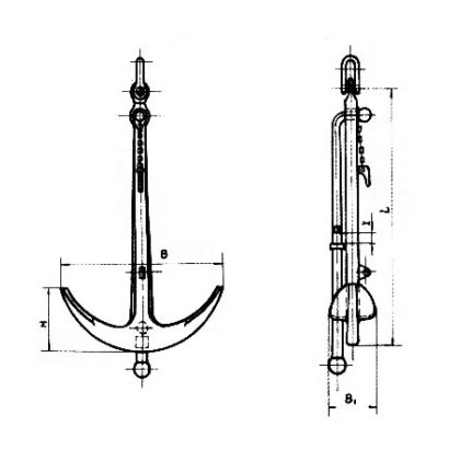 海军锚 CB∕T 4181-2011 Admiralty anchor