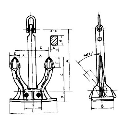 斯贝克锚 CB/T 711-1995 Spek type anchor