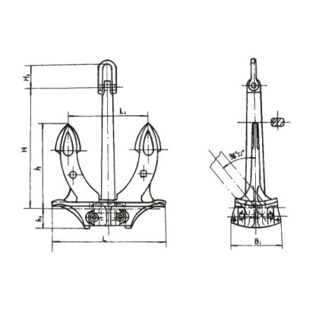 霍尔锚 GB/T546-1997 Hall anchor