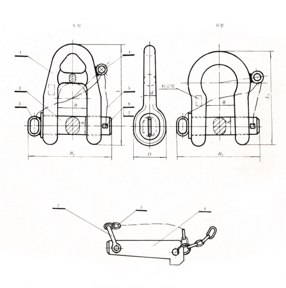 浮筒卸扣  Buoy shackle