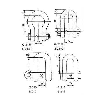 美标卸扣 U.S.A Styled unloading buckle