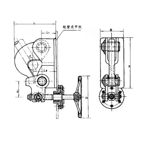 螺旋弃锚器 CB289-81 Screw type anchor released