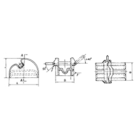 铸钢闸刀掣链器 GB286-84 CAST LEVER CHAIN STOPPER