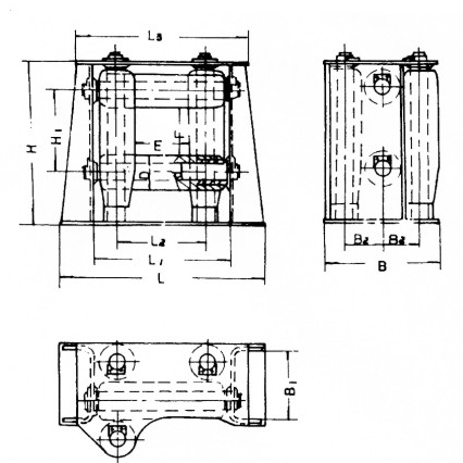 C 型滚柱导缆器 CB/3062-2011 C Roller head fairlead