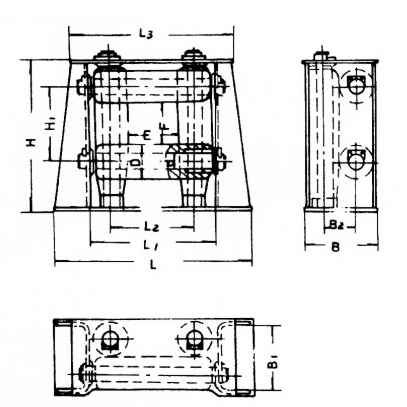 BB 型滚柱导缆器 CB/3062-2011 BBRoller head fairlead