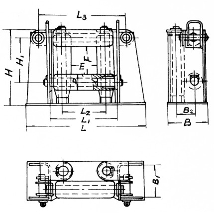 BA 型滚柱导缆器 CB/3062-2011 BA Roller head fairlead