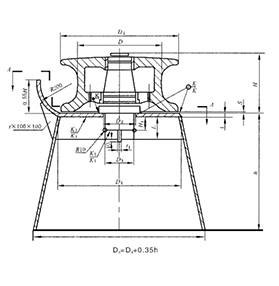 B 型羊角单滚轮导缆器 CB/T 436-2000 CLEAT FAIRLEAD WITH SINGLE-ROLLER