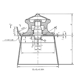 A 型羊角单滚轮导缆器  CB/T 436-2000 CLEAT FAIRLEAD WITH SINGLE-ROLLER