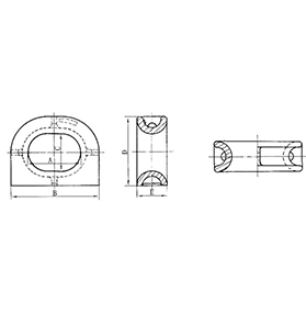 系泊式导缆孔 JIS F 2007-1976 MOORING CHOCKS