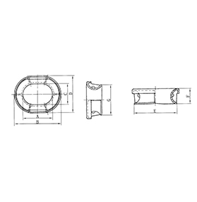 闭式导缆孔 JS F 2005-1975 MOORING CHOCKS